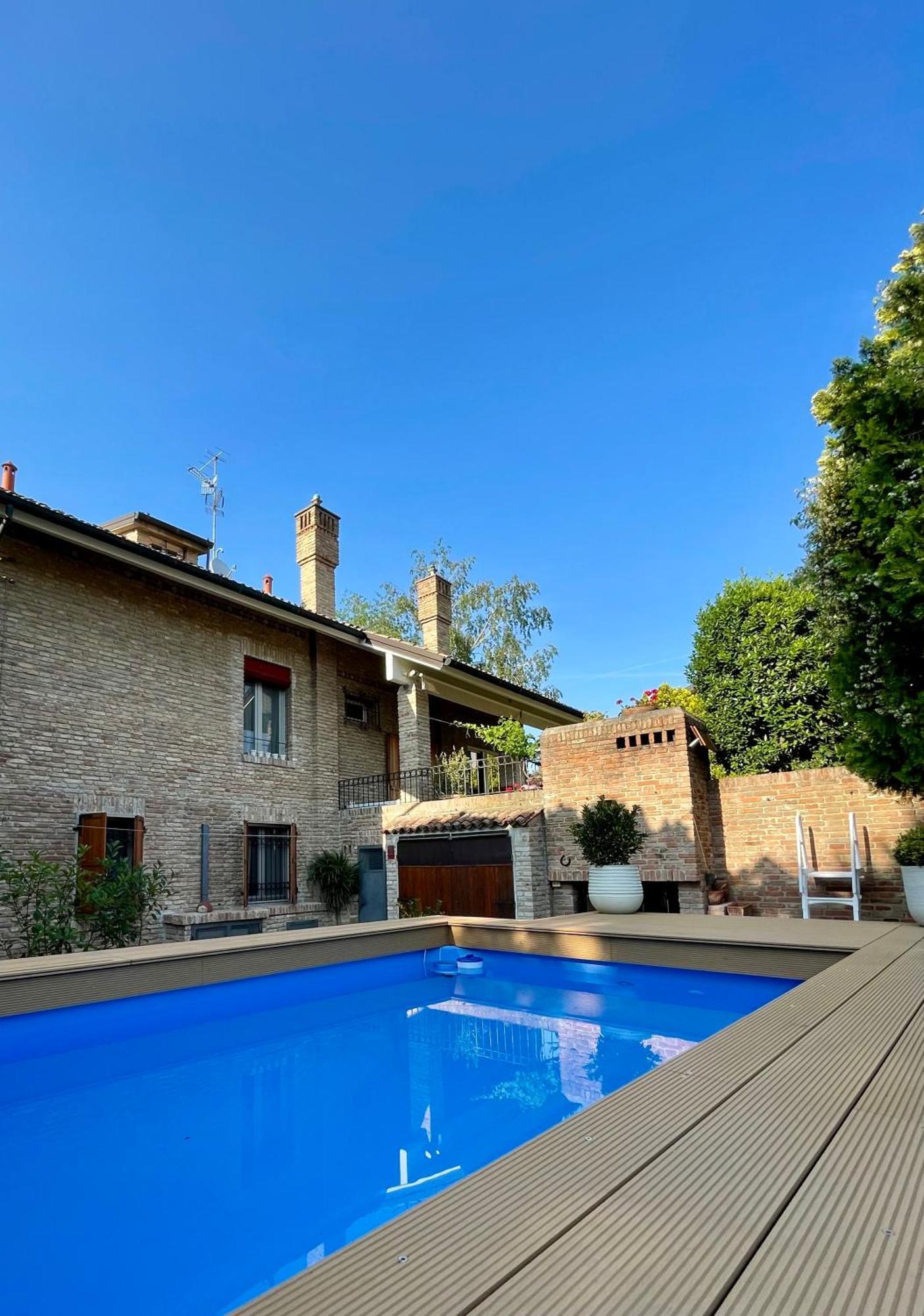 Ferienwohnung Casa Matilde Piano Terra 100Mq Con Parking E Piscina Ferrara Exterior foto